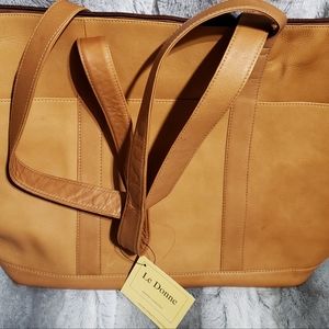 Leather Laptop Tote